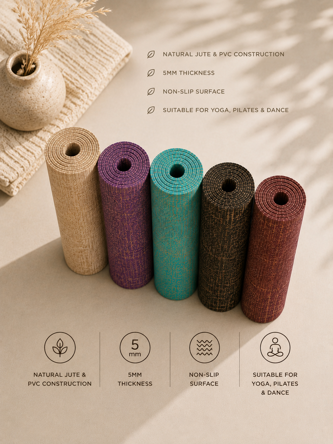 Jute Yoga Mat