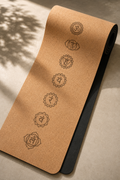 Natural Cork Rubber Yoga Mat | TPE & Natural Rubber | Eco-Friendly