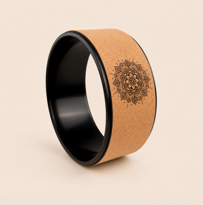 Cork Yoga Wheel — Balance & Flexibility Support
