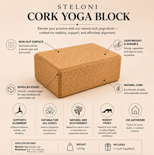 Cork Yoga Block
